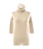  アプロンブ APLOMB 25SS HALF-SLEEVES TURTLENECK ドゥーズィエムクラス取扱い ニット セーター 五分袖 40 ベージュ /HK ■OS