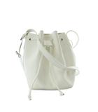 マルコマージ MARCO MASI 巾着バッグ ショルダー レザー 白 ホワイト /RI ■OS