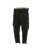 ワイズ Y's 後染め 変形 デニムパンツ ジーンズ ブラック YP-P11-007 /CX ■OS