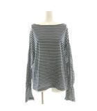 ミューズ ドゥーズィエム クラス MUSE de Deuxieme Classe 24SS Sheer BORDER プルオーバー Tシャツ カットソー ボートネック 紺 白 /CX ■OS