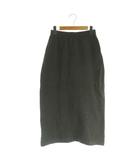 アーバンリサーチ ドアーズ URBAN RESEARCH DOORS 25SS リネン混ニットストレートスカート ロング M グレー /MY ■OS