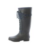 アグ オーストラリア UGG australia W Madelynn 防水レースアップレインブーツ 長靴 茶色 ブラウン ネイビー US8 25cm /RI ■OS