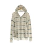 ジェラートピケオム GELATO PIQUE HOMME スムーズィーライト coolパーカー ボーダー ルームウェア M グレー /MY ■OS