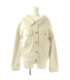 リリーブラウン Lily Brown デニムジャケット Gジャン F アイボリー /HK ■OS