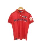 パーリーゲイツ PEARLY GATES ロゴ 半袖 ポロシャツ 5 レッド /HK ■OS