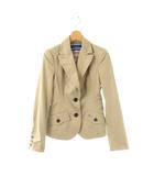 バーバリーブルーレーベル BURBERRY BLUE LABEL 裏地ノバチェックジャケット 36 ベージュ /DO ■OS