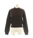  エッセンシャル ダブルスタンダードクロージング ESSENTIAL  DOUBLE STANDARD CLOTHING 23AW ハイネック プルオーバー ニット 38 ブラウン /DF ■OS