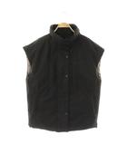 ダブルスタンダードクロージング ダブスタ DOUBLE STANDARD CLOTHING ダウンベスト スタンドカラー F ブラック /DF ■OS