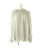 プラステ PLST サテンギャザーブラウス M グレー /DO ■OS