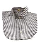 ミューズ ドゥーズィエム クラス MUSE de Deuxieme Classe ストライプ つけ襟 白 ホワイト 黒 ブラック /SR