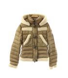 モンクレール MONCLER GRENOBLE ALVERNIA ダウンジャケット ジップアップ 164 ベージュ /HK ■OS