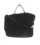 ラシット RUSSET ボア ショルダーバッグ ハンドバッグ 黒 ブラック /SR