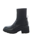 スナイデル SNIDEL 25AW ショートニットブーツ ソックスブーツ L 24.5cm 黒 ブラック 厚底 チャンキーヒール /RI ■OS