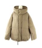 ナイロン ダウンジャケット フード グレージュ モカ /ES ■OS ■SH