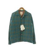 ビズビム VISVIM 25SS KEESEY CHECK DOWN JKT ダウン ジャケット アウター チェック ウール リネン混 3 ベージュ ライトブルー 0125105013001 /NR ■OS ■AD