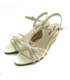 プラダ PRADA サンダル ウェッジソール 37 エクリュ /SS ■OS