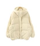 スナイデル SNIDEL ダウンジャケット ジップアップ F アイボリー /HK ■OS