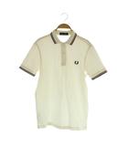 フレッドペリー FRED PERRY ポロシャツ 半袖 ロゴ刺繍 XS ホワイト /MY ■OS