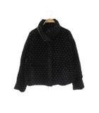 ダイアグラム グレースコンチネンタル Diagram GRACE CONTINENTAL ドットダウンジャケット 38 ブラック ホワイト /DO ■OS