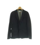 テーラードジャケット 48 紺 ネイビー 無地 ノッチドラペル 長袖 /AG ■OS