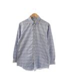 ブルックスブラザーズ BROOKS BROTHERS ボタンダウン チェック シャツ 長袖 前開き コットン 16 紺 白 /NR ■OS ■AD