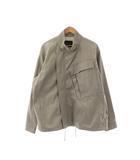 オールモストブラック ALMOSTBLACK WVN DENIM MLTRY BLOUSON ジャケットブルゾン コットン 2 グレー /NR ■OS ■SH