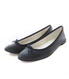 レペット Repetto Cendrillon バレエシューズ パンプス フラット リボンモチーフ レザー 36.5 ブラック /YO24