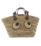 アニヤハインドマーチ ANYA HINDMARCH Eyes バスケット・スモール トートバッグ ハンドバッグ 茶色 ブラウン /SR