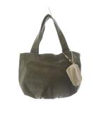 ゲンテン genten ノマディックホース オープントートバッグ ハンドバッグ レザー カーキ 緑 /SR