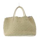 ゲンテン genten チェルキ 編み込みレザー トートバッグ アイボリー /SR