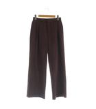 ユナイテッドアローズ UNITED ARROWS 2タック メランジ ワイド パンツ 36 ワイン /MY ■OS