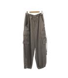 グレースコンチネンタル GRACE CONTINENTAL 24AW サテンカーゴパンツ 36 グレー /ES ■OS