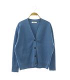 エブール ebure Knit V Neck Cardigan カーディガン ニット Vネック スモークブルー /ES ■OS