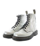 ドクターマーチン DR.MARTENS PASCAL 8ホールブーツ ワークブーツ ショート フラット レースアップ レザー UK5 シルバー色 /YO5
