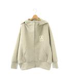 スナイデル SNIDEL 25SS ボリュームパーカー フーディー ラメ ジップアップ F グレー /DF ■OS