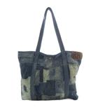 ダブルアールエル RRL トートバッグ パッチワーク デニム ウォッシュ加工 ネイビー /YO12 ■AD