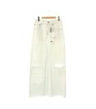 マルタンマルジェラ Martin Margiela MM6 24SS カットデザイン デニムロングスカート 38 ライトブルー S52MI007 /HK ■OS