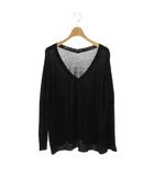 ミューズ ドゥーズィエム クラス MUSE de Deuxieme Classe 24AW MILLENNIUM Vネック プルオーバー ニット セーター ブラック /ES ■OS