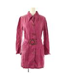 プラダ リネアロッサ PRADA LINEA ROSSA リネンスプリングコート 40 ピンク /DO ■OS