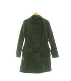 プラダ リネアロッサ PRADA LINEA ROSSA 中綿 コート アウター スタンドカラー 40 グリーン /CX ■OS