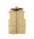 アーメン ARMEN キルティングベスト フード 0 ベージュ /HK ■OS
