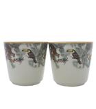 エルメス HERMES 赤道直下のスケッチ ゴブレット コップ 2個セット ホワイト /YO33 ■SH ■OH