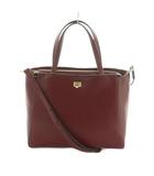 サマンサタバサ Samantha Thavasa 2WAYバッグ ハンドバッグ ショルダーバッグ レザー ワインレッド /MI ■OS