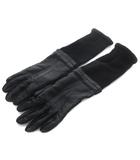 グローブス GLOVES カシミヤ ウール レザー切り替え グローブ 黒 ブラック /SR