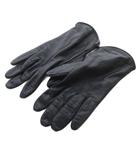 ユナイテッドアローズ UNITED ARROWS レザーグローブ 手袋 黒 ブラック /SR