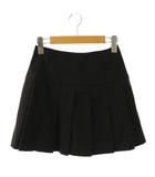 リリーブラウン Lily Brown 25SS 切り替えプリーツスカショーパンツ キュプラ ミニ 0 黒 /NR ■OS