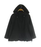 23区 オンワード樫山 洗える ライトツイル マウンテンパーカー ジップアップ 30 ブラック /MY ■OS