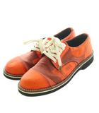 ミハラヤスヒロ MIHARA YASUHIRO メゾンミハラヤスヒロ レースアップシューズ キャップトゥ レザー 42 26.5cm オレンジ A01FW202 /MI ■OS ■SH