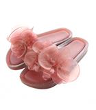 メリッサ melissa × ワイプロジェクト Y/Project Beach Slide Flower ビーチサイドフラワー サンダル クリアバーガンディ フラワーモチーフ ■SH /RI ■OS