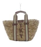 アニヤハインドマーチ ANYA HINDMARCH アビスポーク ウォルトン バスケット スモール かごバッグ トートバッグ ベージュ /YO8